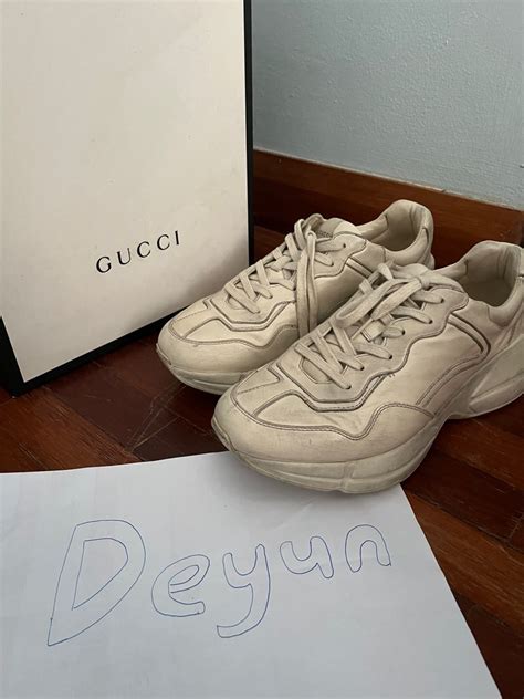 gucci psychedelic sneakers|gucci rhyton distressed sneakers.